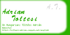 adrian toltesi business card
